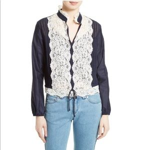 See by Chloe Lace Appliqué Top